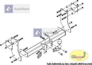 hak holowniczy FORD TRANSIT 05.2000 / 11.2009 skrzynia, pojedyncze / podwójne koła