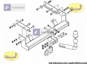 hak holowniczy FSO POLONEZ CARO / ATU PLUS 4/5 drz. też Kombi od 1997