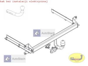 hak holowniczy HONDA ACCORD 4 drz. od 08.2008