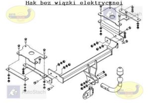 hak holowniczy HONDA CIVIC 3 drz. 1991 / 09.1995